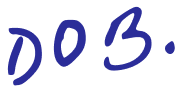 D.O.B. initials